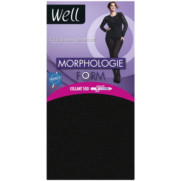 Collant opaque Well MORPHOLOGIE 50D chocolat marron Well