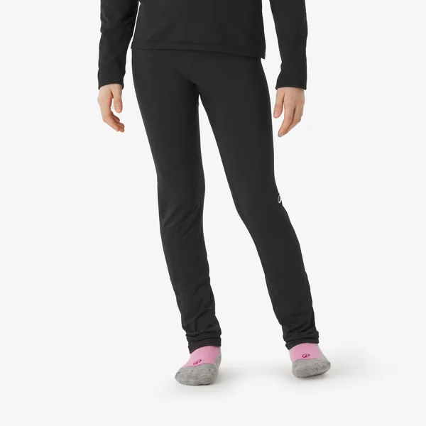 Collant thermique de ski enfant, BL 500 Seamless noir