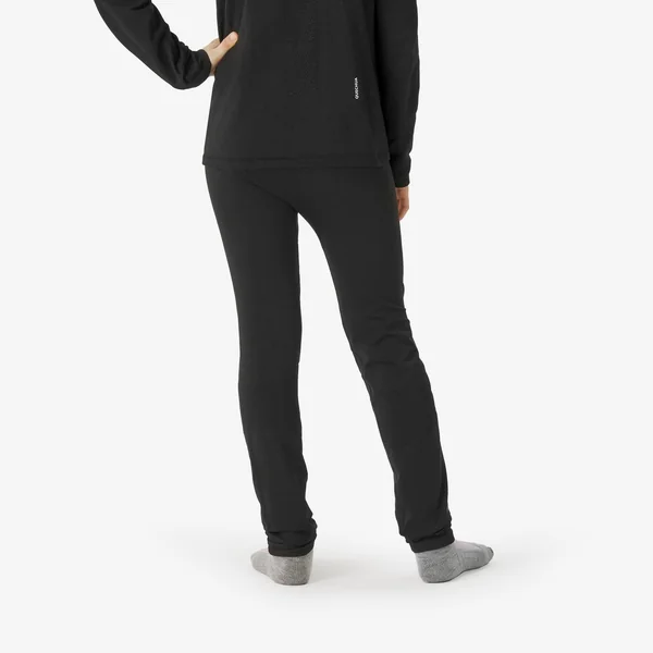 Collant thermique de ski enfant, BL 500 Seamless noir
