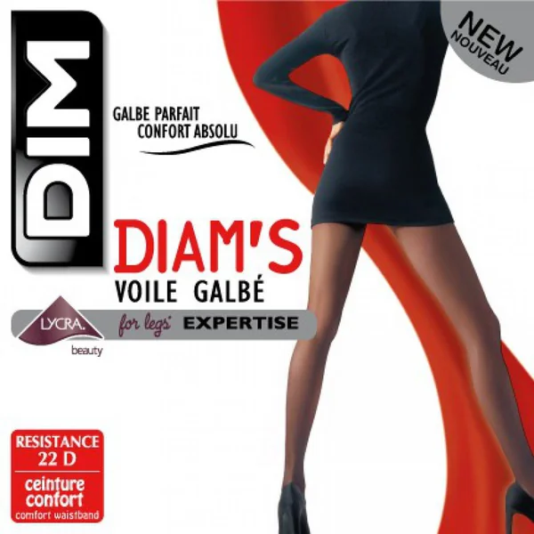 Collant Voile Galbe Noir Dim Diam'S Dim Chaussant Diam'S