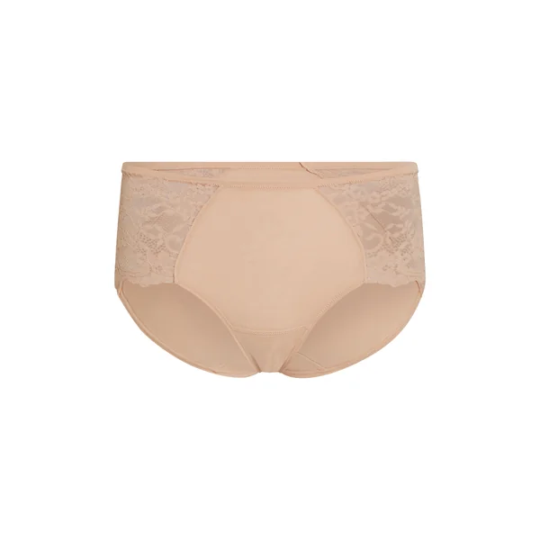 Combinaison en dentelle longueur midi - Beige