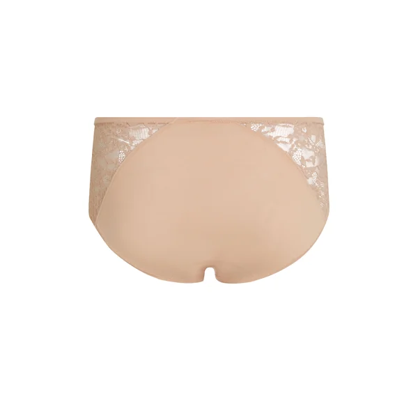 Combinaison en dentelle longueur midi - Beige