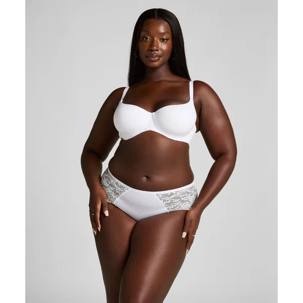 Combinaison en dentelle longueur midi - Blanc