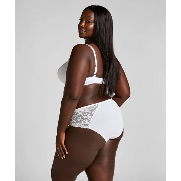 Combinaison en dentelle longueur midi - Blanc