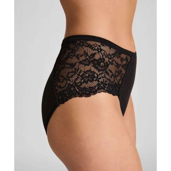 Combinaison en dentelle longueur midi - Noir