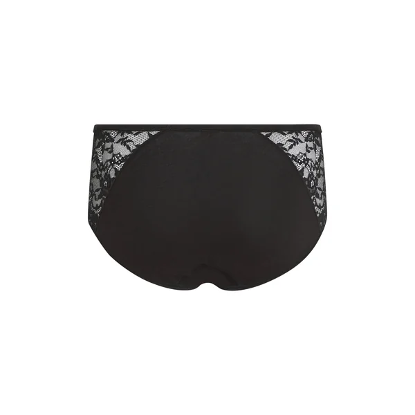 Combinaison en dentelle longueur midi - Noir
