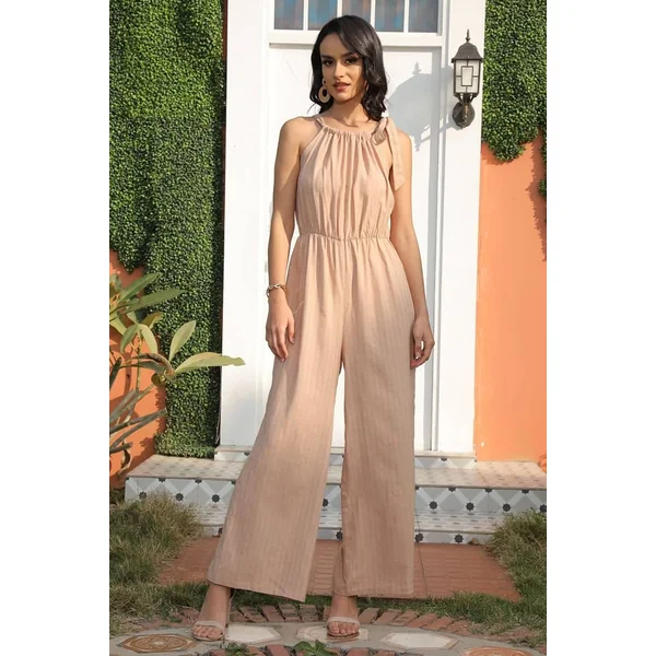Combinaison Pantalon Beige Champêtre