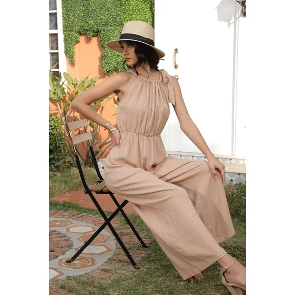 Combinaison Pantalon Beige Champêtre