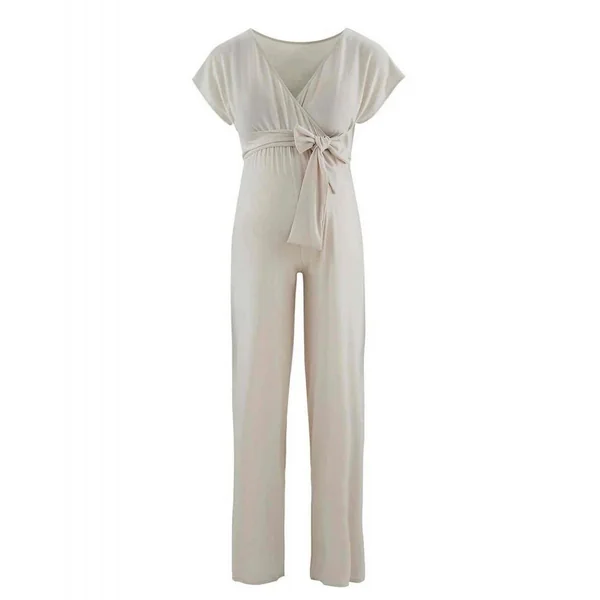 Combi-short grossesse et allaitement blanc Cache Coeur Lingerie Organic en coton Cache Coeur