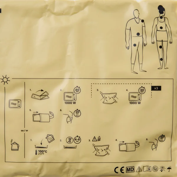 Compresse chaud/froid, poche de froid réutilisable - taille l