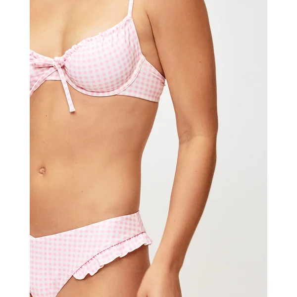 Corbeille - Haut de maillot de bain vichy