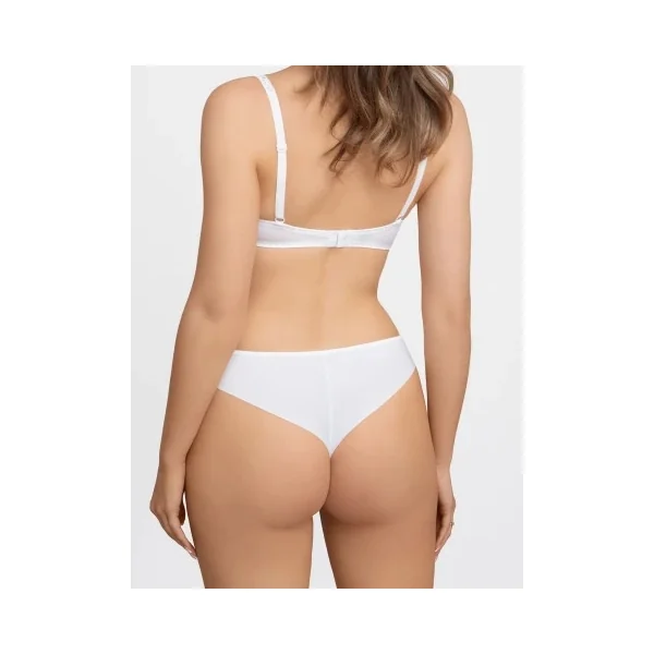 Corin - Culotte Tanga sans couture Blanc Large Miranda