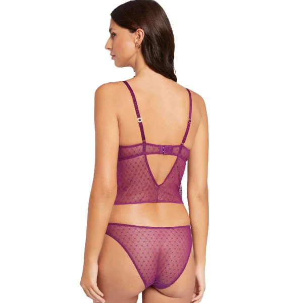 Corset armatures violet Cléo Morgan Lingerie