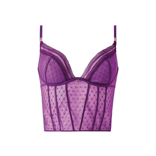 Corset armatures violet Cléo Morgan Lingerie