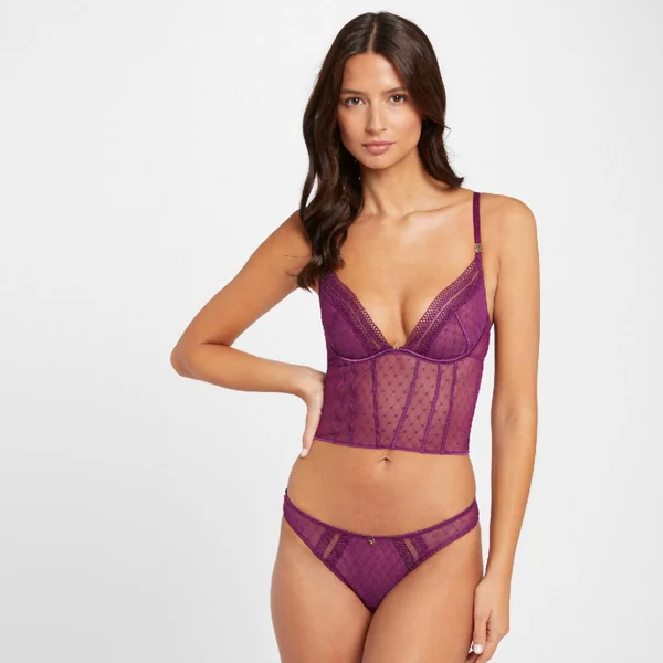 Corset armatures violet Cléo Morgan Lingerie