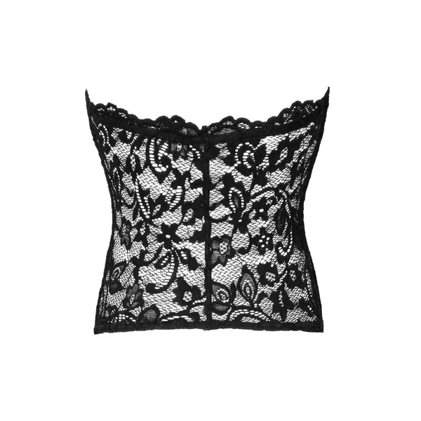 Corset dentelle transparente