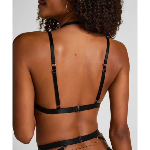 Corset orné d'applications - Noir