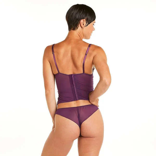Corset violet Venus Camille Cerf x Pomm Poire