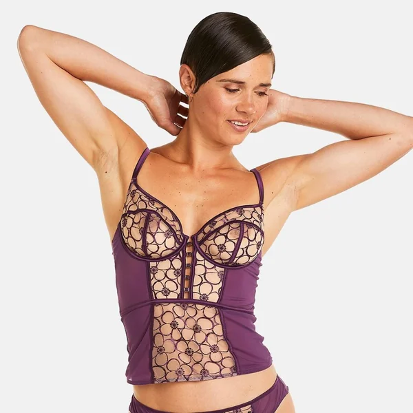 Corset violet Venus Camille Cerf x Pomm Poire