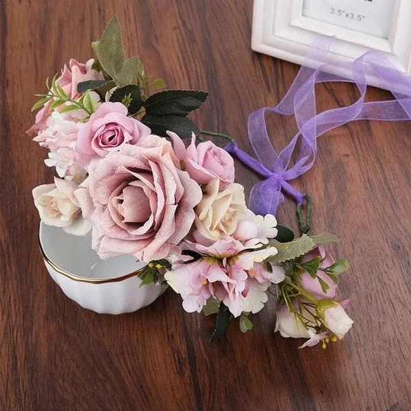 Couronne de Fleurs Mariage Chic
