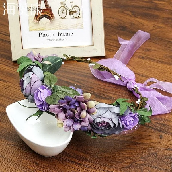 Couronne de Fleurs Petite Fille d’Honneur