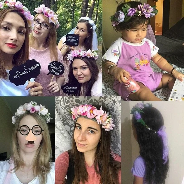 Couronne de Fleurs Petite Fille d’Honneur