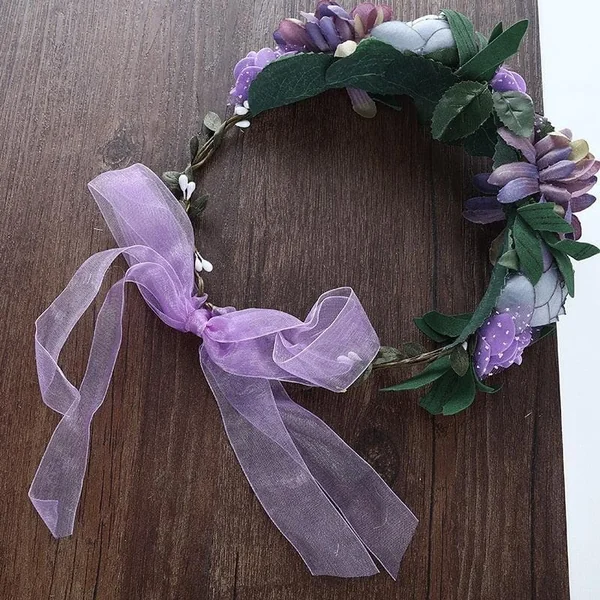 Couronne de Fleurs Petite Fille d’Honneur