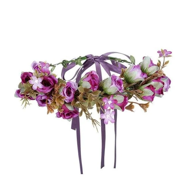 Couronne de Fleurs Violette