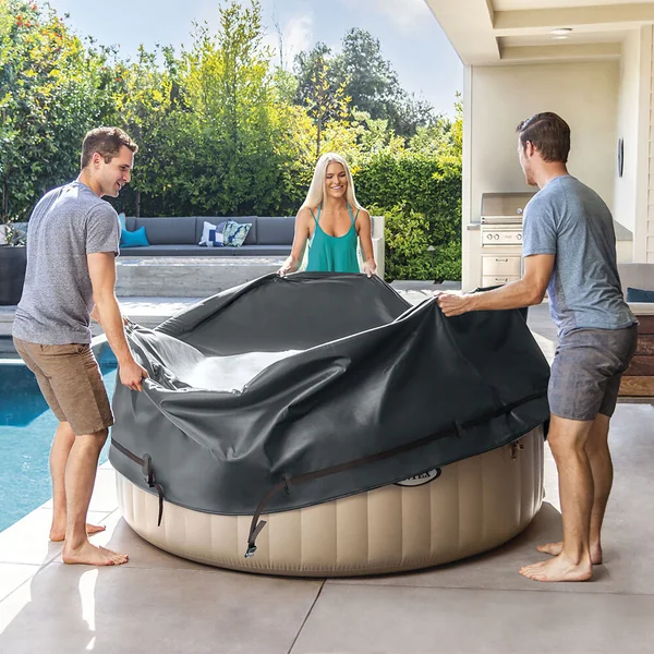 Couverture thermique spa rond 6 places