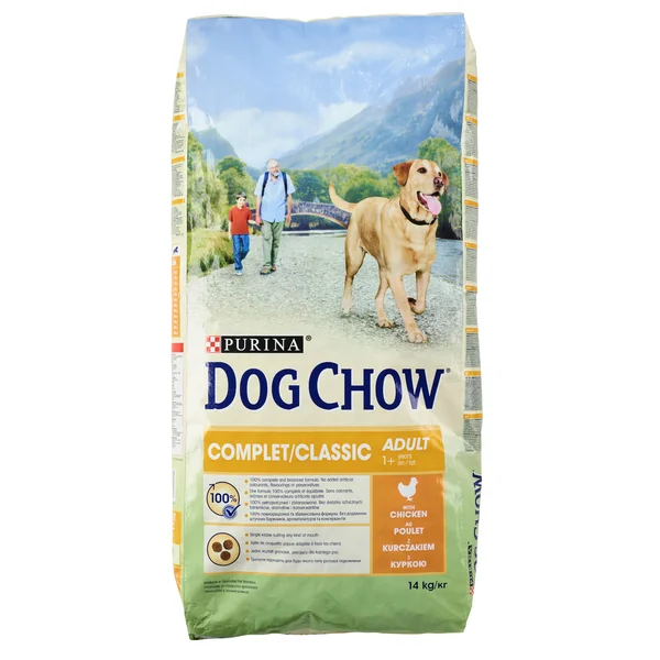 CROQUETTES CHIEN ADULTE COMPLET/CLASSIC POULET DOGCHOW 14KG