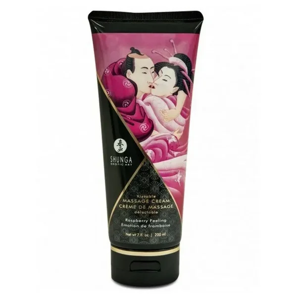 Crème de massage comestible
