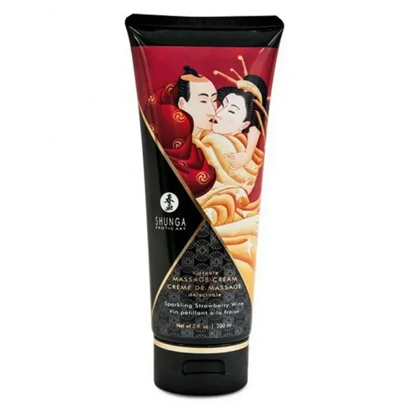 Crème de massage comestible