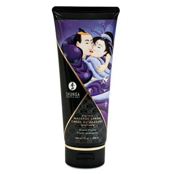 Crème de massage comestible