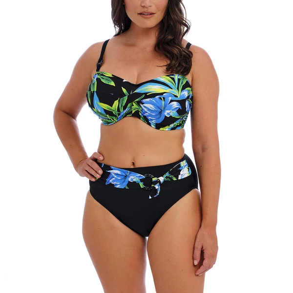 Cullote de bain taille haute noir Fantasie Bain