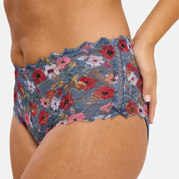 Culotte Arum Mosaïc Imprimé Fleurs Givrées multicolore Sans Complexe