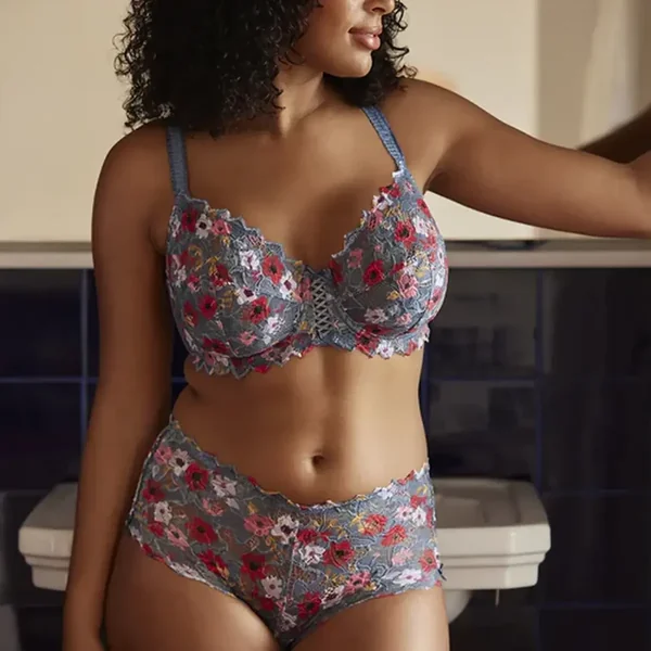 Culotte Arum Mosaïc Imprimé Fleurs Givrées multicolore Sans Complexe