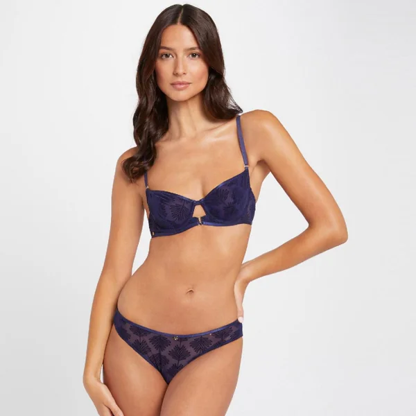 Culotte bleu marine Alixa Morgan Lingerie
