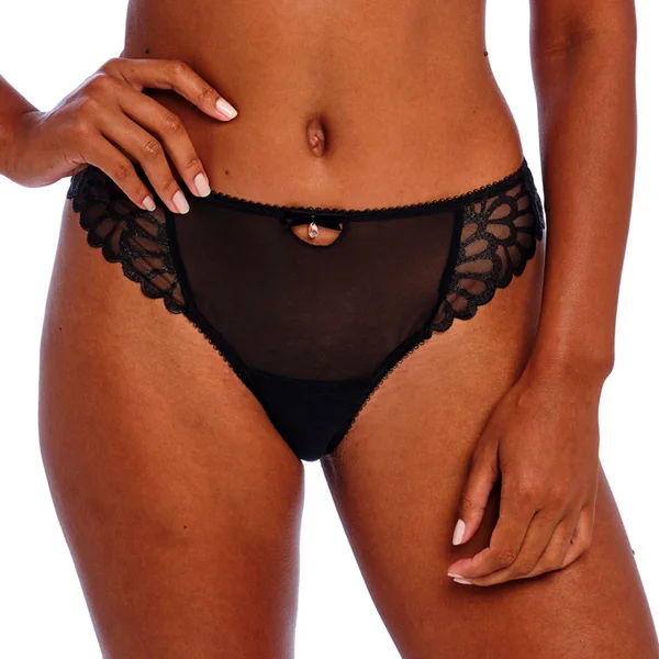 Culotte brodée black Freya