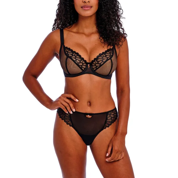 Culotte brodée black Freya