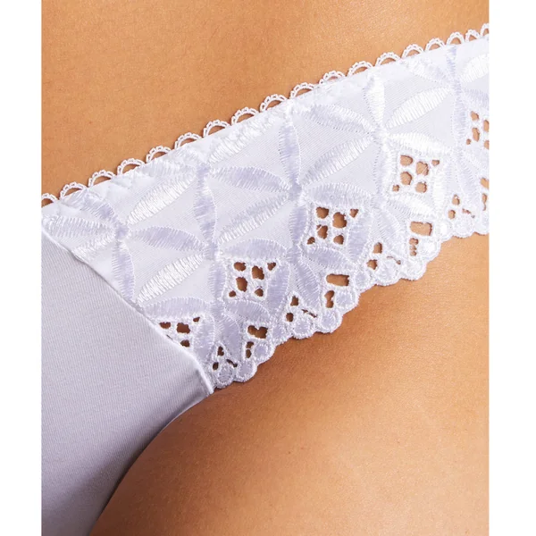 Culotte brésilienne Aubade BAHIA & MOI blanche en coton Aubade Bahia & Moi