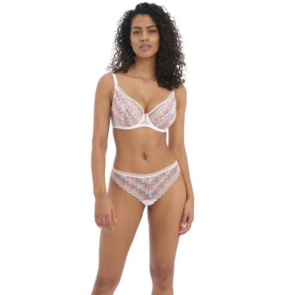 Culotte brésilienne - Blanche FESTIVAL VIBE en nylon Freya