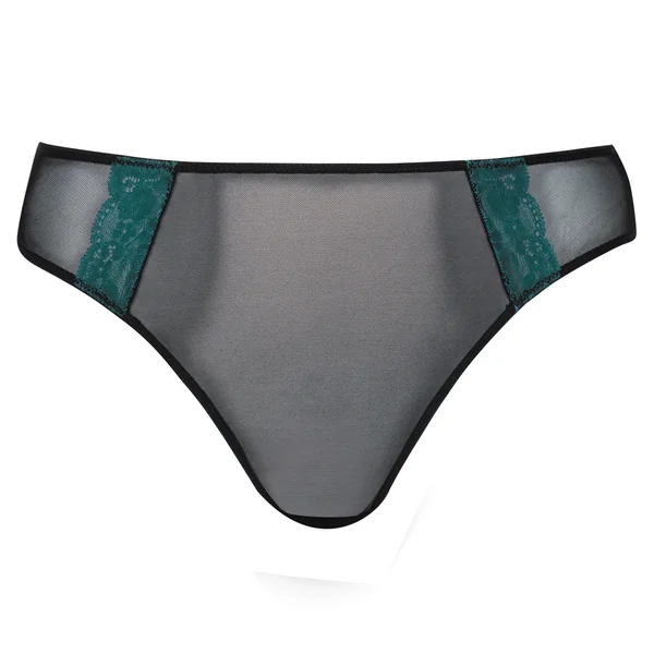 Culotte brésilienne Elomi EYE SPY noir/bleu Curvy Kate