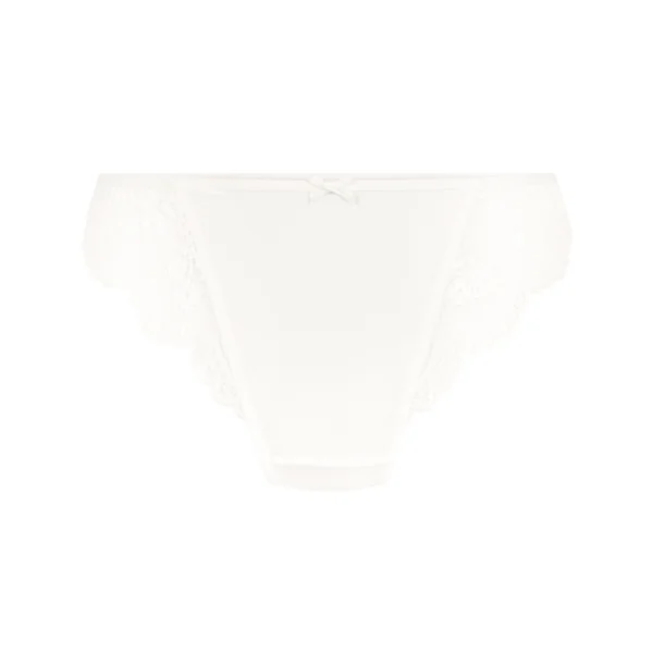 Culotte brésilienne jambe haute Caro - Blanc