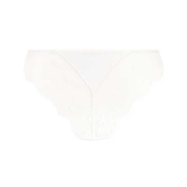 Culotte brésilienne jambe haute Caro - Blanc