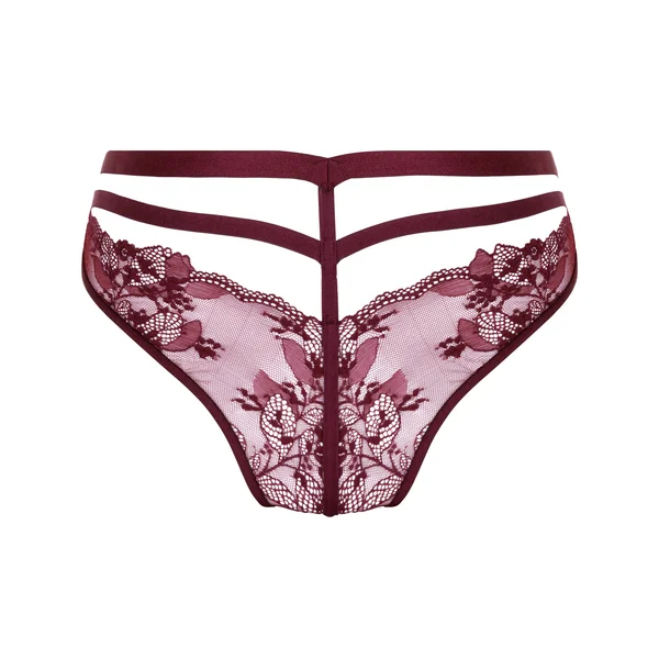 Culotte brésilienne jambes hautes Avela - Rouge
