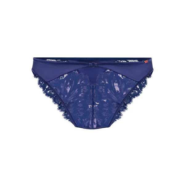 Culotte brésilienne jambes hautes Grace - Bleu