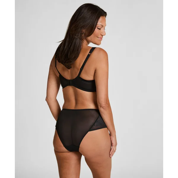 Culotte brésilienne Jocelyn taille haute - Noir