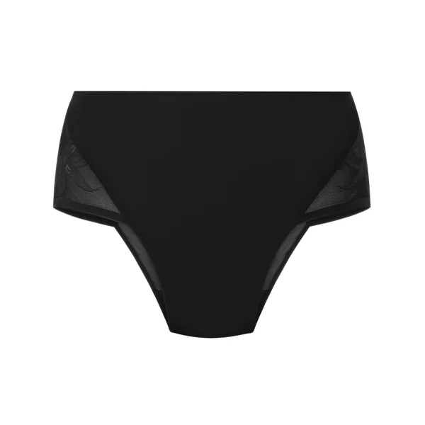 Culotte brésilienne Jocelyn taille haute - Noir
