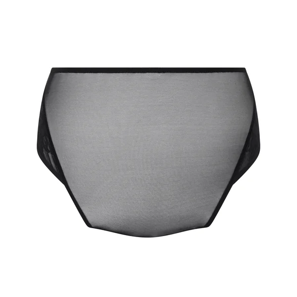 Culotte brésilienne Jocelyn taille haute - Noir
