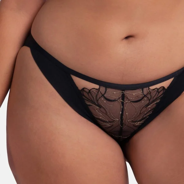 Culotte brésilienne noir Dorina